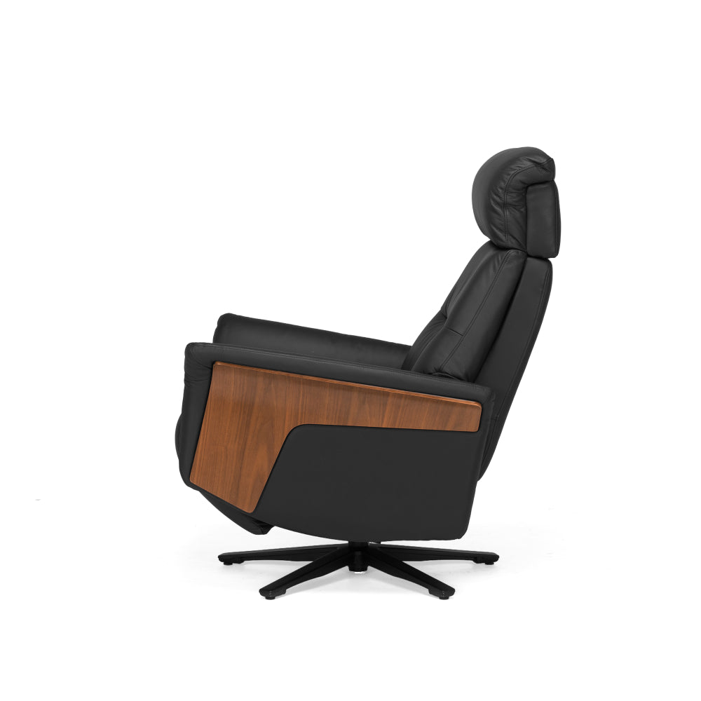 Oslo Recliner Black - MAXOSBLK