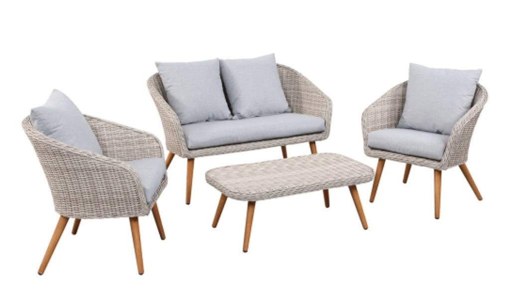 4pc Wicker Outdoor Furniture Set