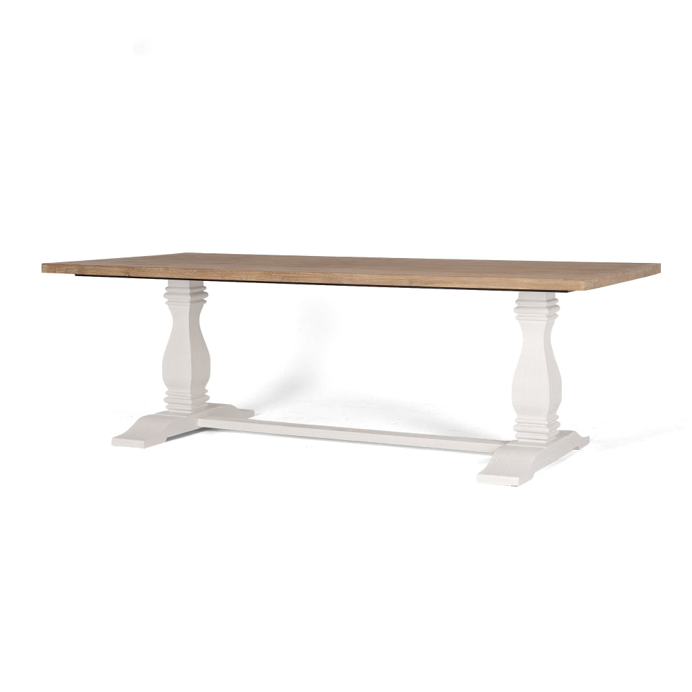 Parisian Dining Table 240 (double pedestal)