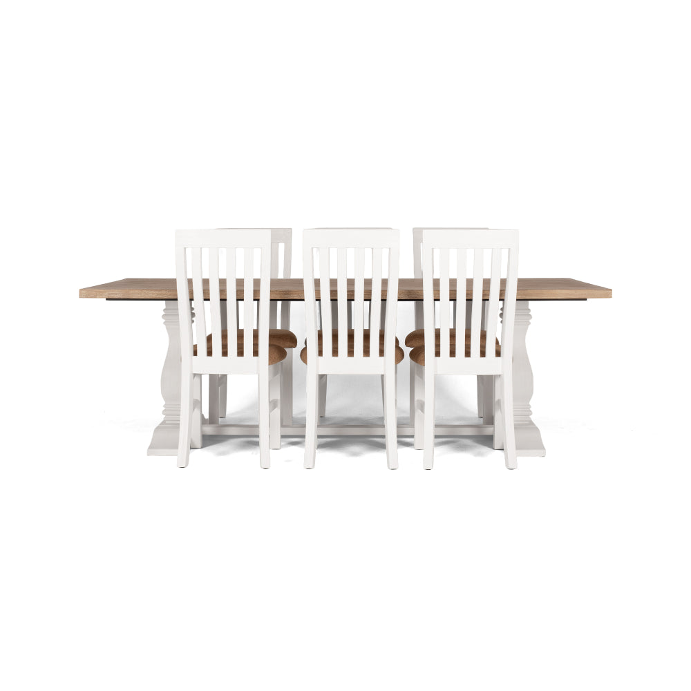 Parisian Dining Table 240 (double pedestal)