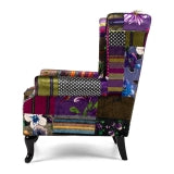 Patchwork Wingback Armchair - MEIPATCHA2199