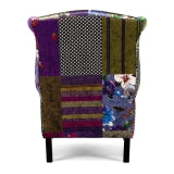 Patchwork Wingback Armchair - MEIPATCHA2199