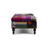 Patchwork Storage Ottoman - MEIPATOTTO